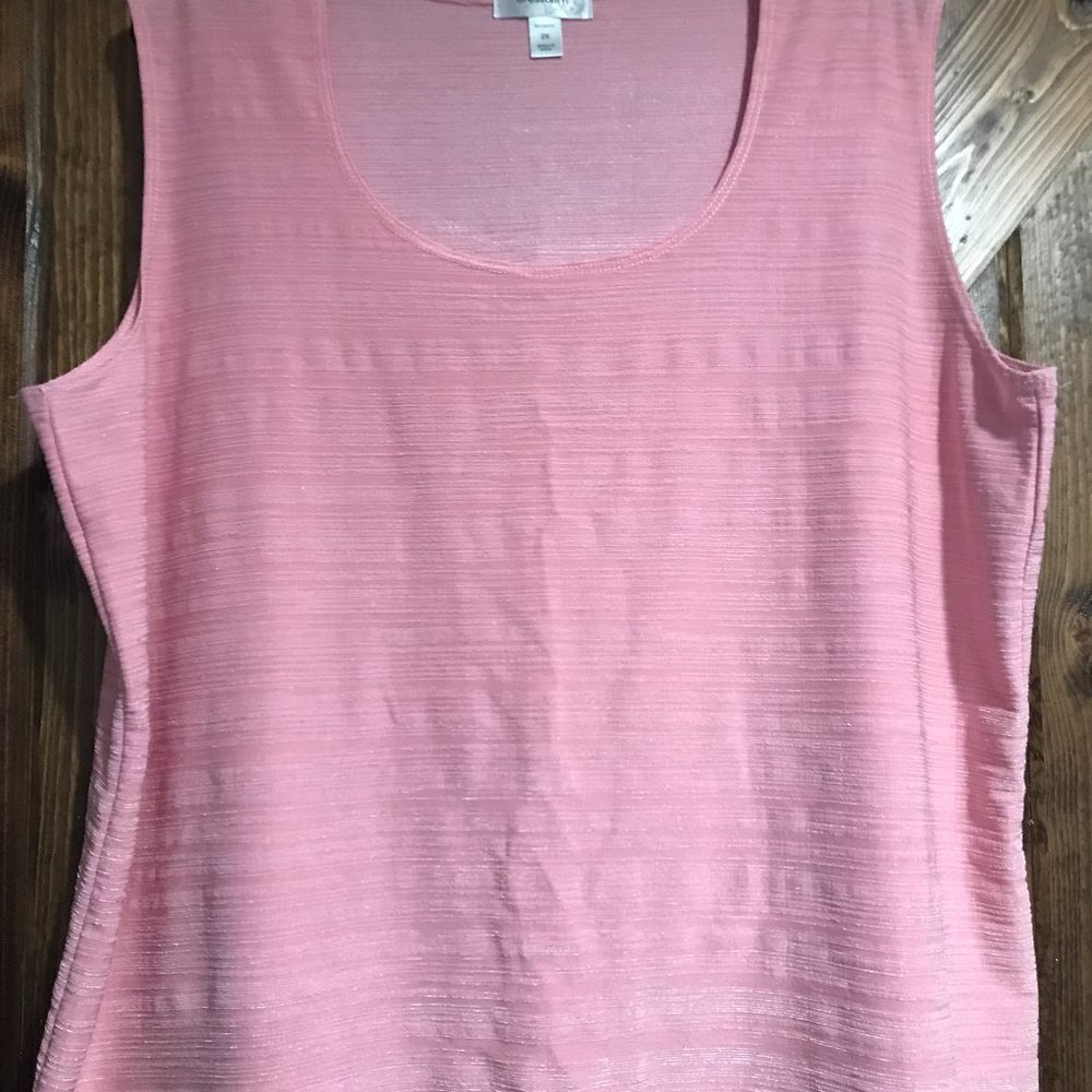 Dressbarn Women's Top Size 2X Pink